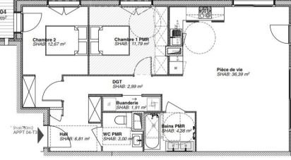 Apartment 3 rooms of 79 m² in Bonneville (74130)
