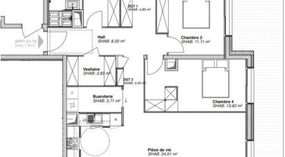 Appartement 5 pièces de 118 m² à Bonneville (74130)