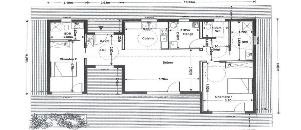 Maison 3 pièces de 92 m² à Ternant (17400)