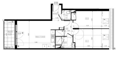 Apartment 3 rooms of 57 m² in Montesson (78360)