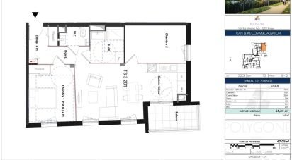 Appartement 3 pièces de 64 m² à Riorges (42153)