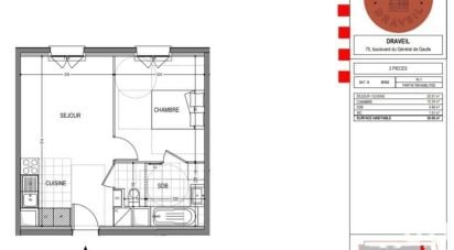 Appartement 2 pièces de 39 m² à Draveil (91210)