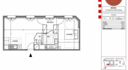 Appartement 2 pièces de 44 m² à Draveil (91210)