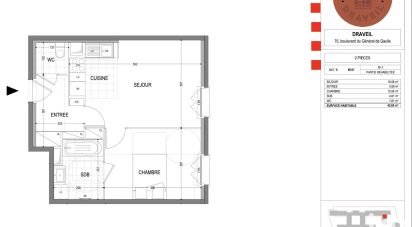 Apartment 2 rooms of 42 m² in Draveil (91210)