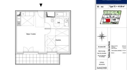 Appartement 2 pièces de 41 m² à Ormesson-sur-Marne (94490)