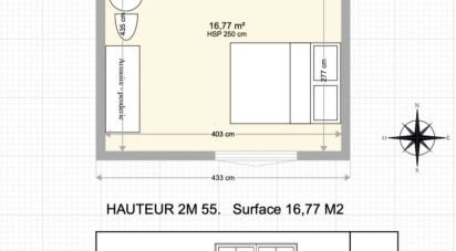 Apartment 2 rooms of 34 m² in Nantes (44000)