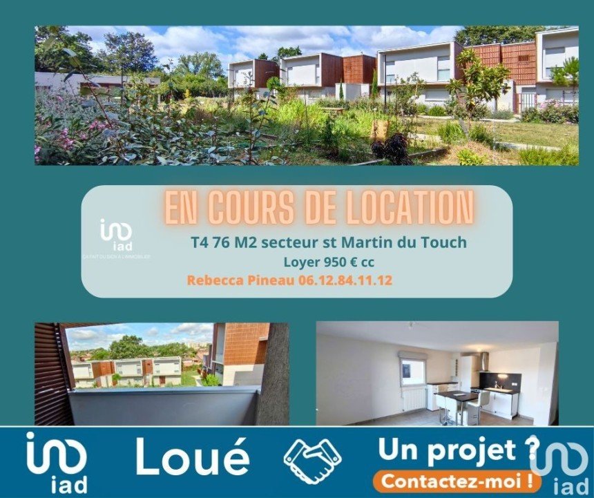 Appartement 4 pièces de 76 m² à Toulouse (31300)