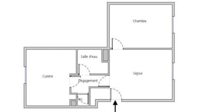 Appartement 2 pièces de 45 m² à Palaiseau (91120)