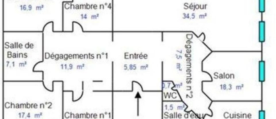 Appartement 6 pièces de 160 m² à Saint-Étienne (42000)