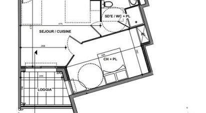 Appartement 2 pièces de 38 m² à Nîmes (30900)