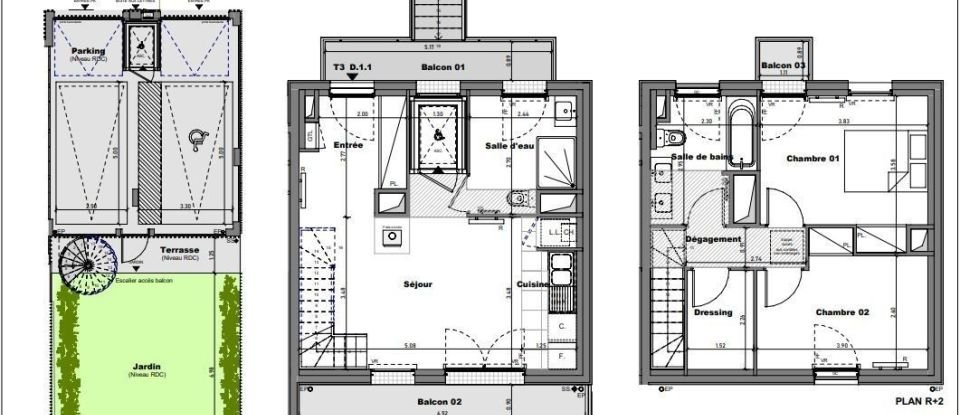 Maison 3 pièces de 67 m² à Cabourg (14390)