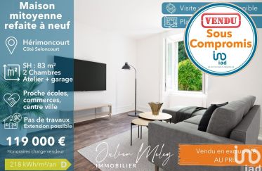 House 4 rooms of 83 m² in Hérimoncourt (25310)