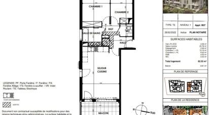 Apartment 3 rooms of 62 m² in Cogolin (83310)