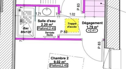 Appartement 2 pièces de 40 m² à Bouguenais (44340)