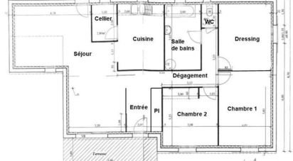 Pavilion 6 rooms of 120 m² in Margon (34320)