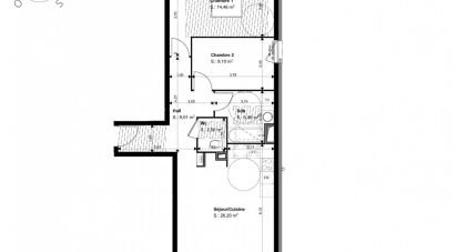 Appartement 3 pièces de 66 m² à Mulhouse (68100)