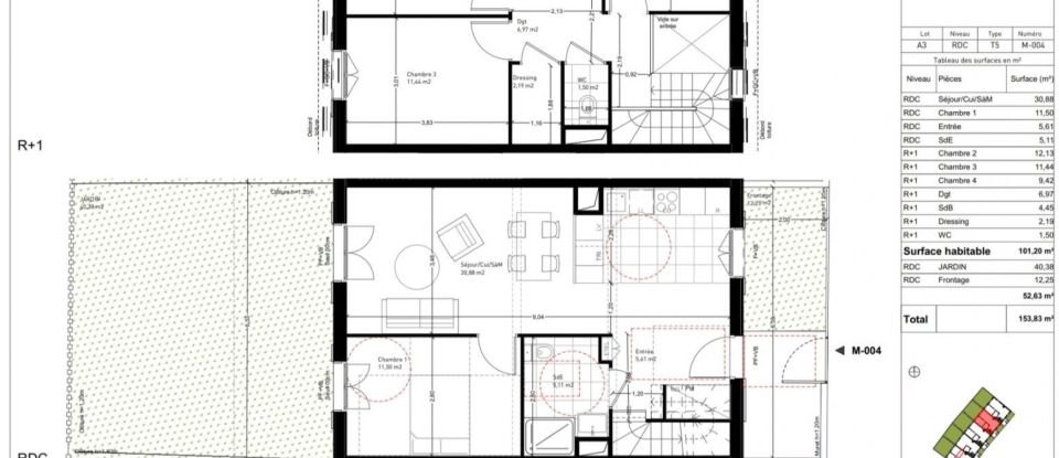 Maison 5 pièces de 101 m² à Rungis (94150)