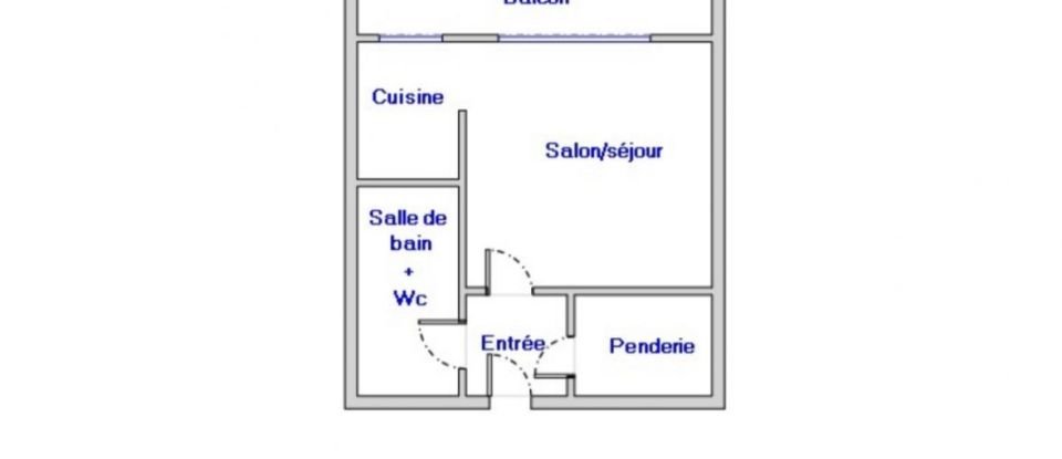 Appartement 1 pièce de 24 m² à Montreuil (93100)