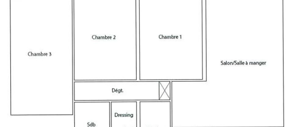 Apartment 4 rooms of 78 m² in LE CHESNAY-ROCQUENCOURT (78150)
