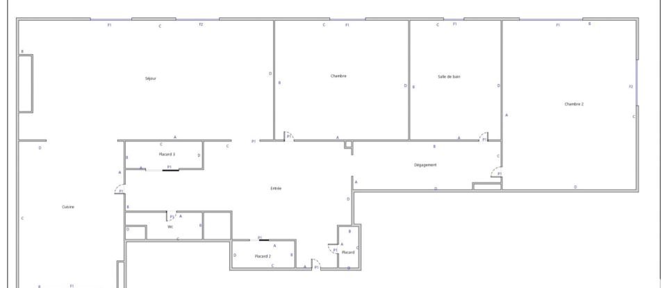 Appartement 3 pièces de 93 m² à Tours (37000)