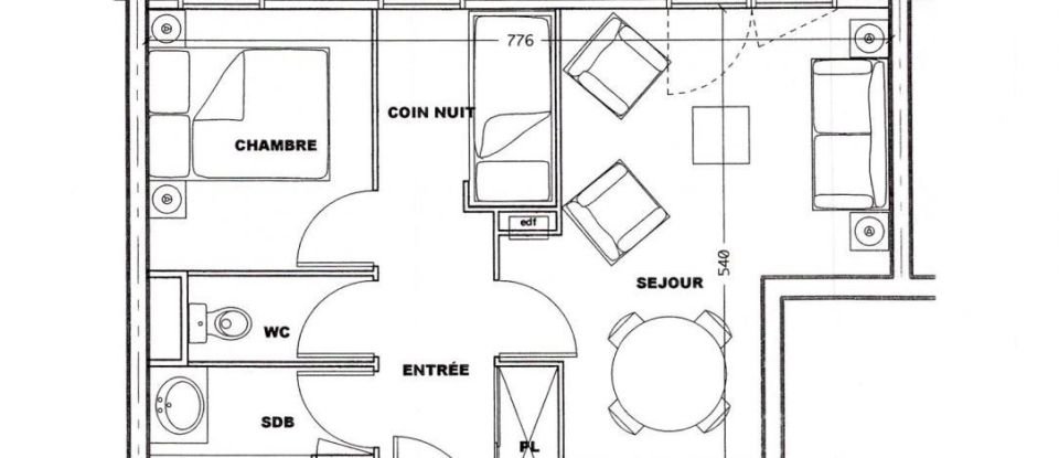 Appartement 2 pièces de 37 m² à Boulleville (27210)