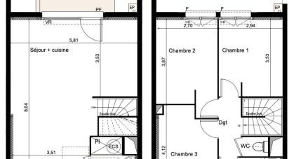 Maison 4 pièces de 84 m² à Castelnaudary (11400)