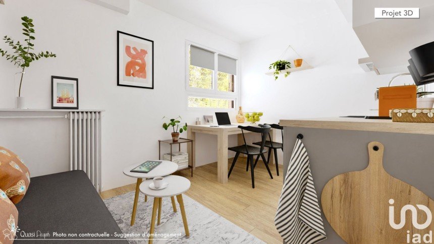 Appartement 1 pièce de 16 m² à Paris (75020)