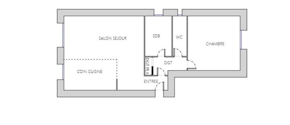 Apartment 2 rooms of 45 m² in Antony (92160)
