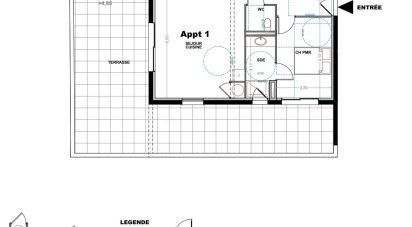 Appartement 2 pièces de 51 m² à Palavas-les-Flots (34250)