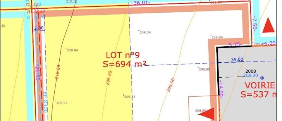 Land of 694 m² in Lavilledieu (07170)