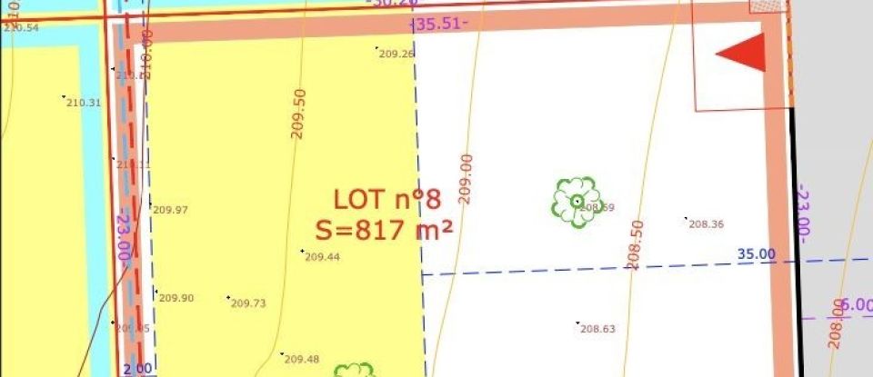 Land of 817 m² in Lavilledieu (07170)