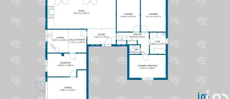 Maison 5 pièces de 137 m² à - (16150)