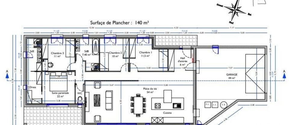 Maison 5 pièces de 150 m² à Roujan (34320)