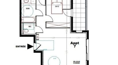 Appartement 3 pièces de 79 m² à Palavas-les-Flots (34250)