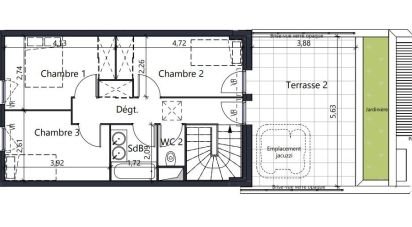 Apartment 4 rooms of 86 m² in Mauguio (34130)