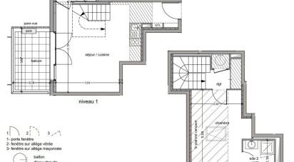 Apartment 2 rooms of 50 m² in Vitrolles (13127)
