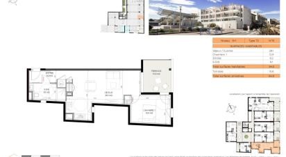 Appartement 2 pièces de 54 m² à Port-la-Nouvelle (11210)