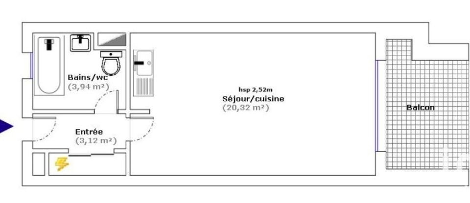 Appartement 1 pièce de 27 m² à Bandol (83150)