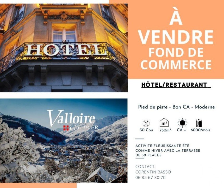 Hotel-restaurant of 750 m² in Valloire (73450)