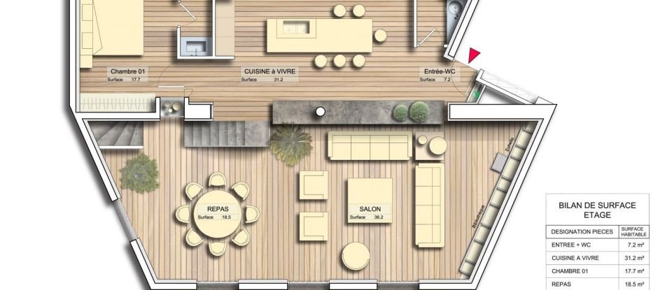Appartement 4 pièces de 161 m² à Dinard (35800)