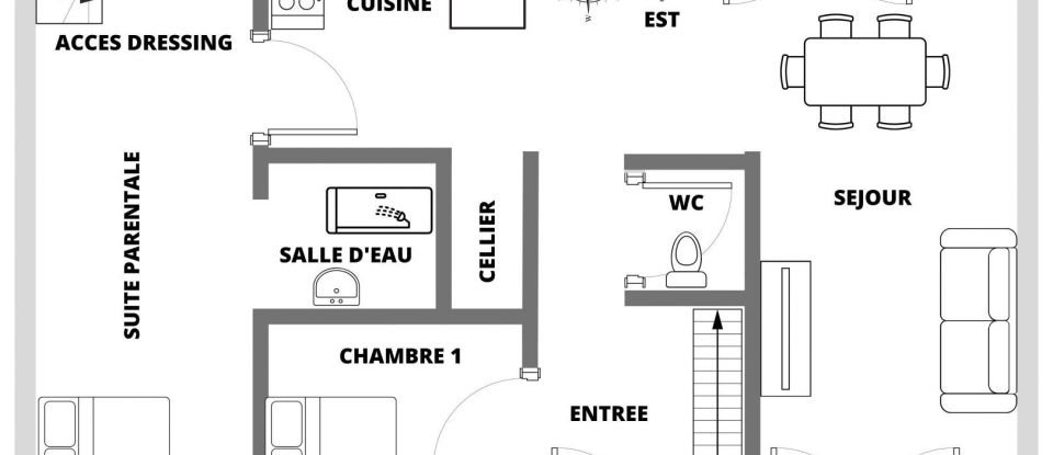 Maison 7 pièces de 167 m² à La Houssaye-en-Brie (77610)