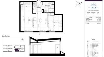 Appartement 2 pièces de 59 m² à Pléneuf-Val-André (22370)