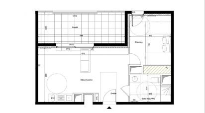 Appartement 2 pièces de 44 m² à Montpellier (34000)