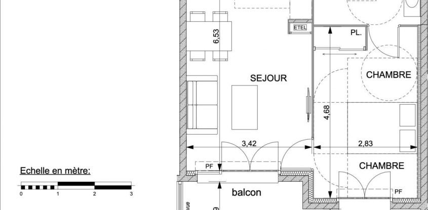 Appartement 2 pièces de 41 m² à Nice (06300)