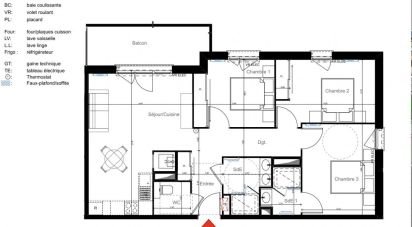 Apartment 4 rooms of 75 m² in La Teste-de-Buch (33260)