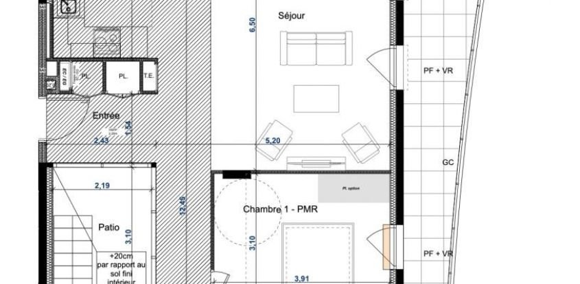 Appartement 3 pièces de 87 m² à Antibes (06600)