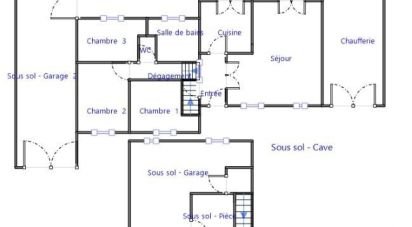 House 6 rooms of 101 m² in Nouaillé-Maupertuis (86340)