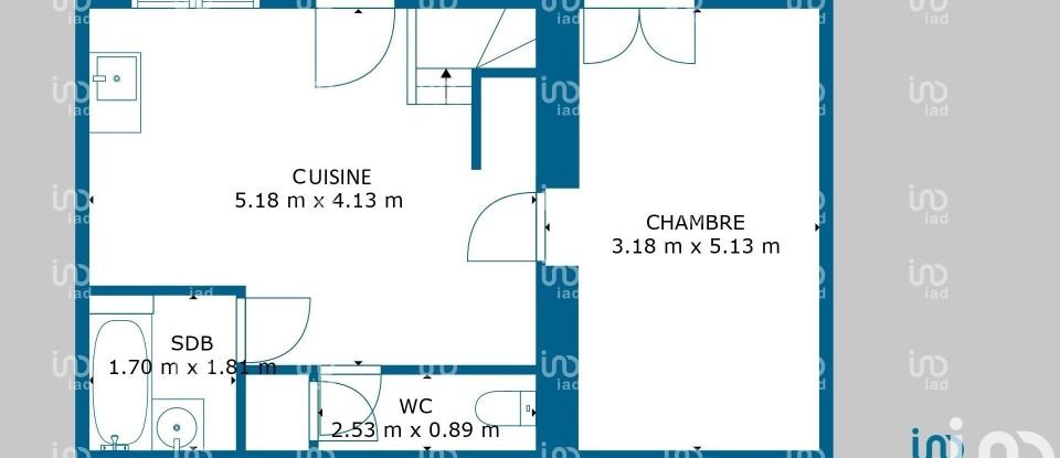 Village house 3 rooms of 93 m² in Le Champ-Saint-Père (85540)