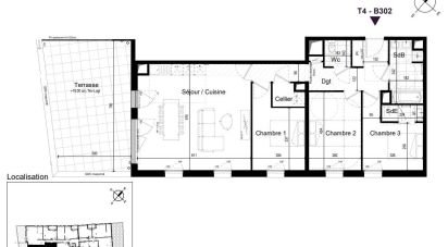 Appartement 4 pièces de 90 m² à Challans (85300)