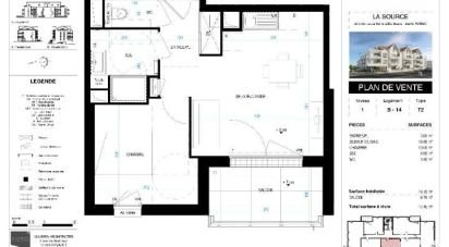 Apartment 2 rooms of 40 m² in Pornic (44210)